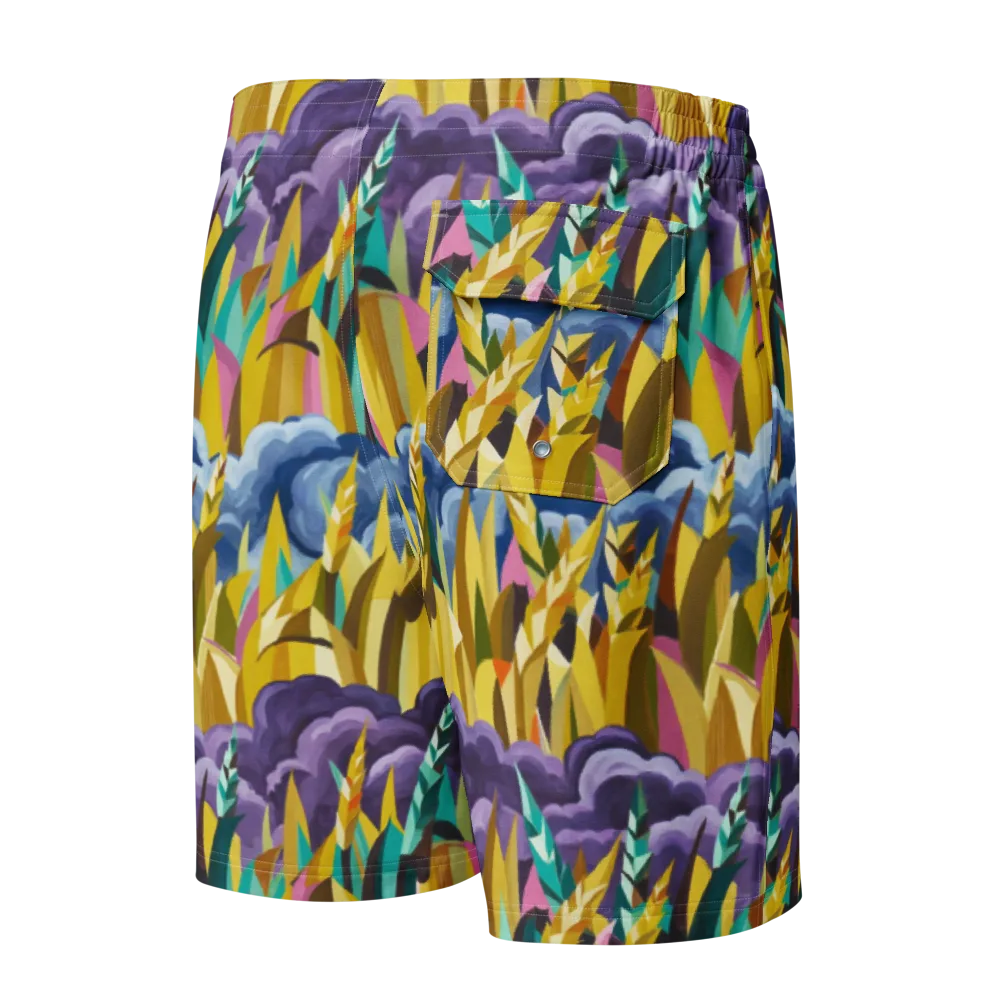 Thundergrass on Men's Board Shorts — Back