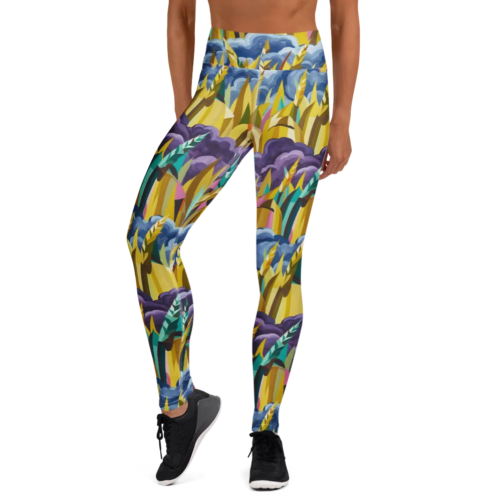 Thundergrass on Yoga Leggings — Front