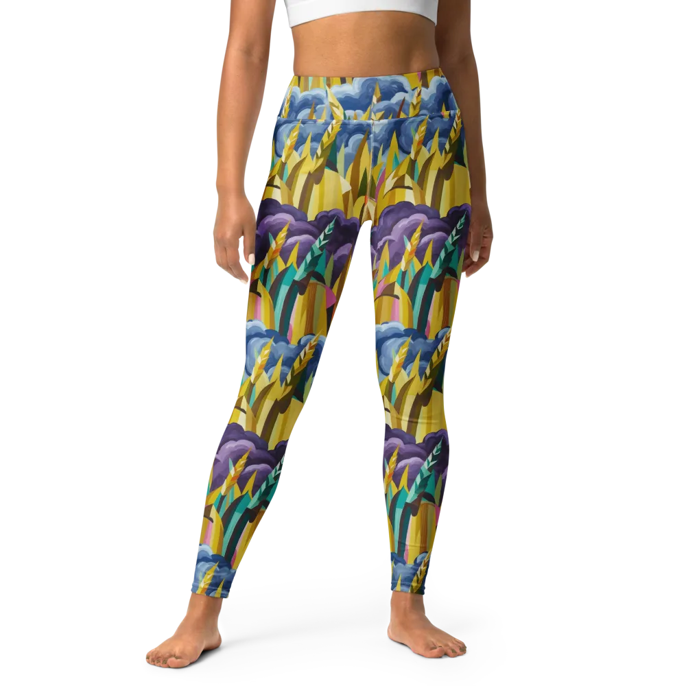 Thundergrass on Yoga Leggings — Front