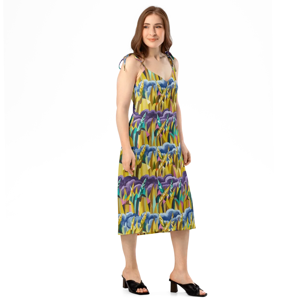 Thundergrass on Slip Dress — Right Front
