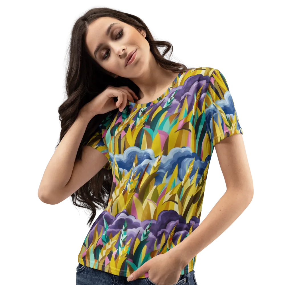 Thundergrass on Women's Crew Neck T-Shirt — Left Front