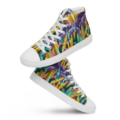 Thundergrass on a Women's High Top Canvas Shoes