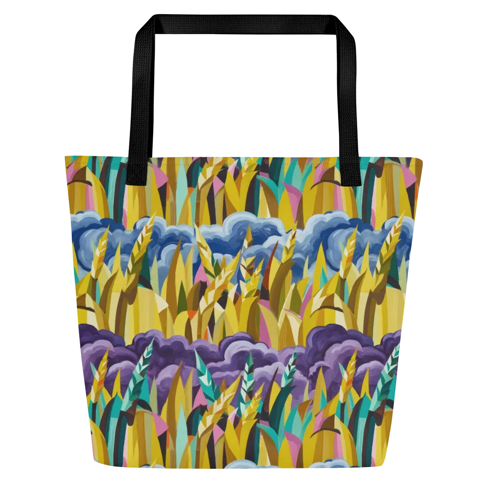 Thundergrass on Large Tote Bag W/ Pocket — Front