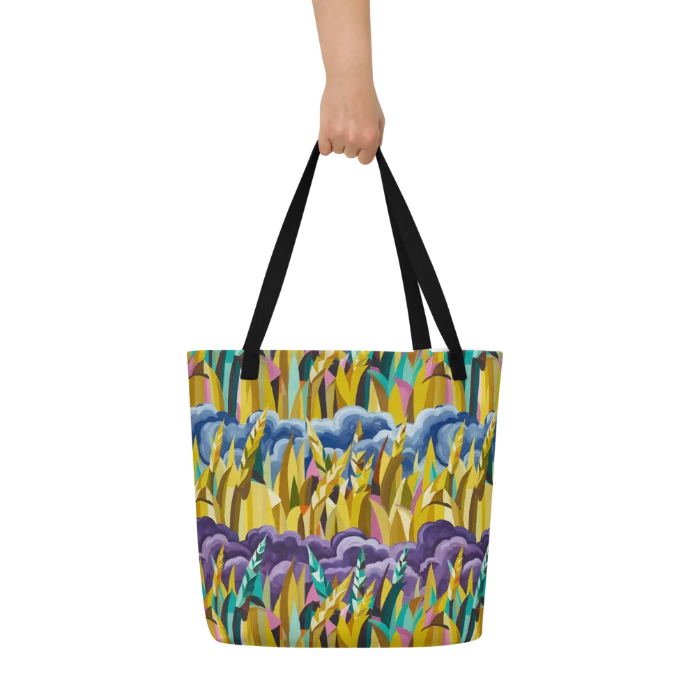 Thundergrass on Large Tote Bag W/ Pocket — Front