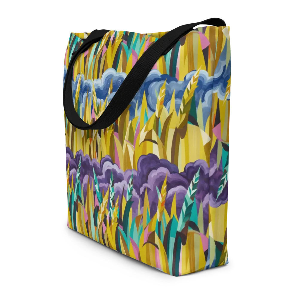 Thundergrass on Large Tote Bag W/ Pocket — Front