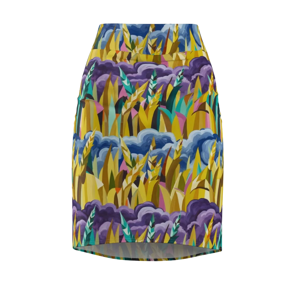 Thundergrass on Pencil Skirt — Front