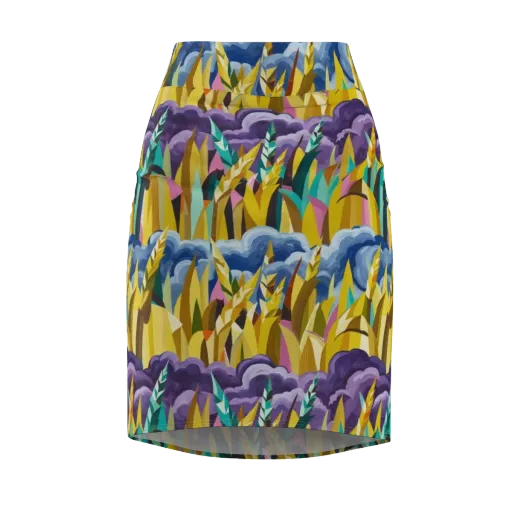 Thundergrass on a Pencil Skirt