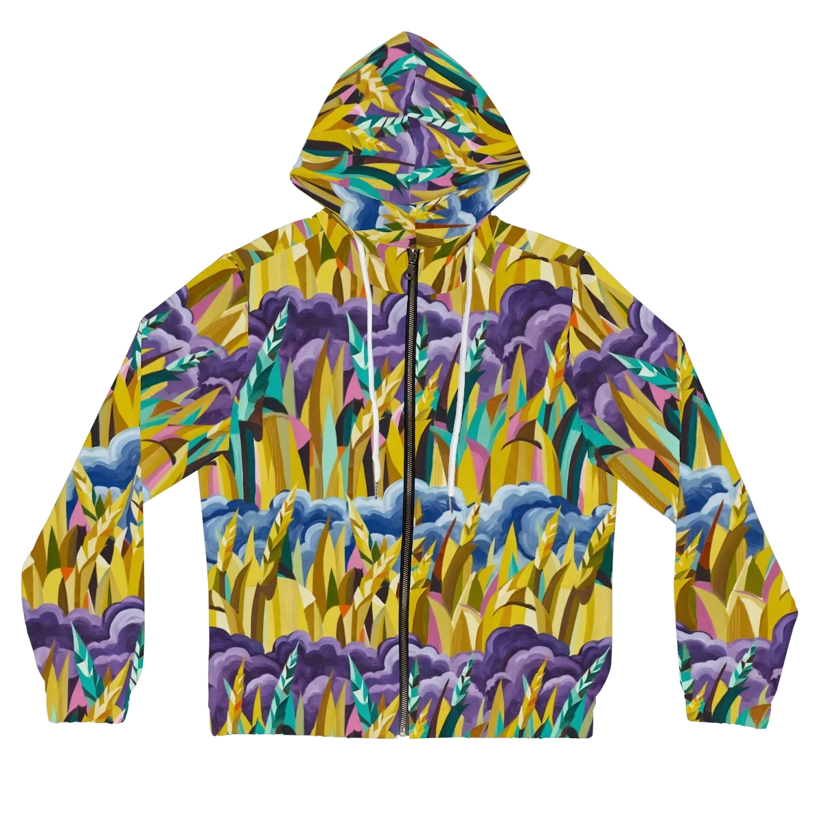 Thundergrass on Women's Full-Zip Hoodie — Front