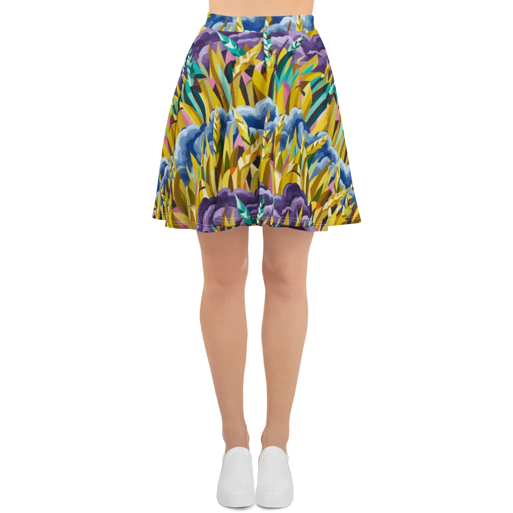 Thundergrass on Skater Skirt — Front