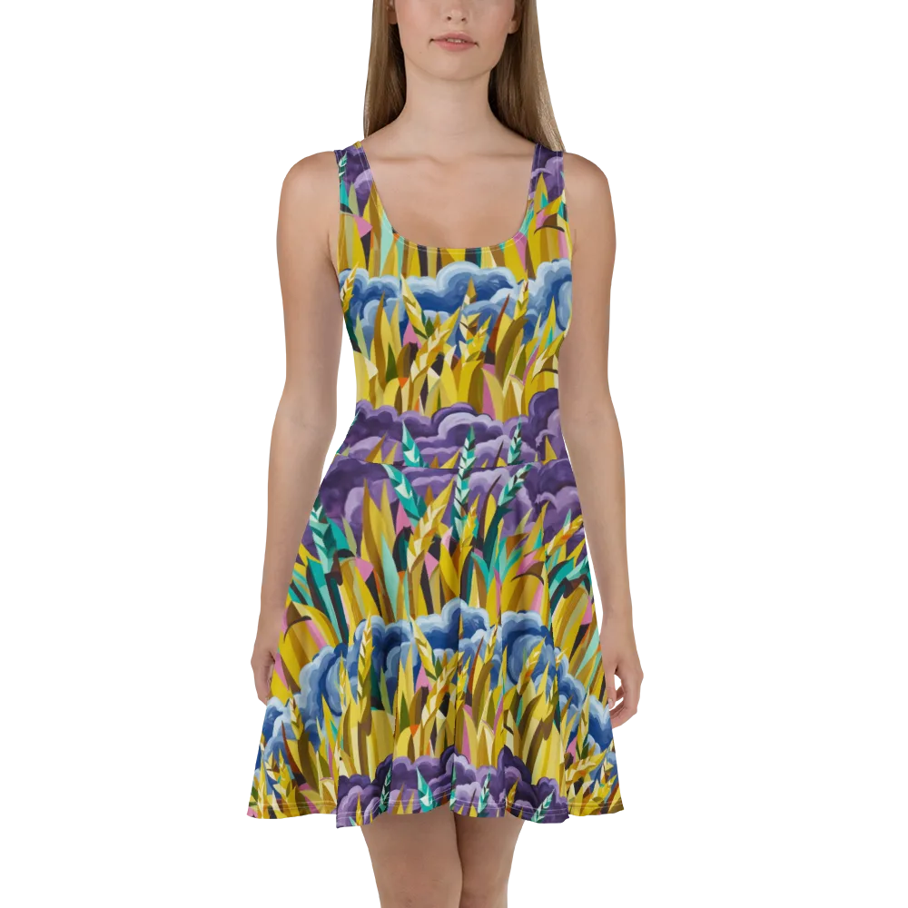 Thundergrass on Skater Dress — Front