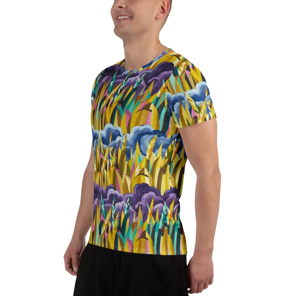 Thundergrass on Men's Athletic T-Shirt — Left