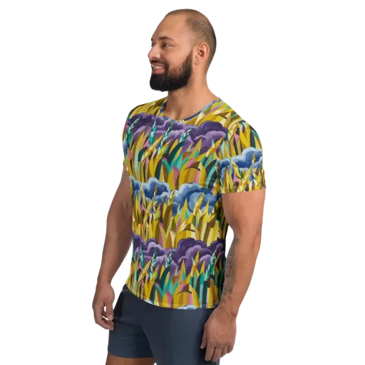 Thundergrass on a Men's Athletic T-Shirt