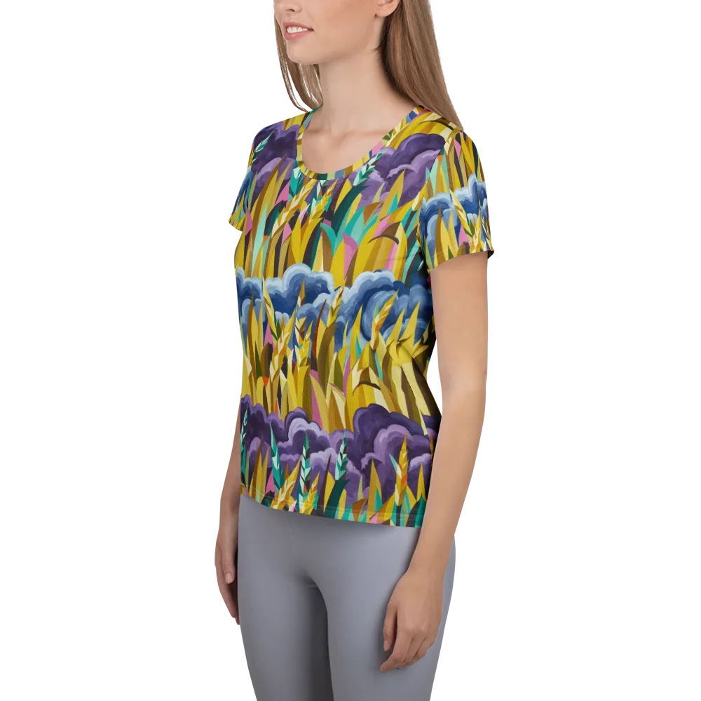 Thundergrass on Women's Athletic T-Shirt — Left