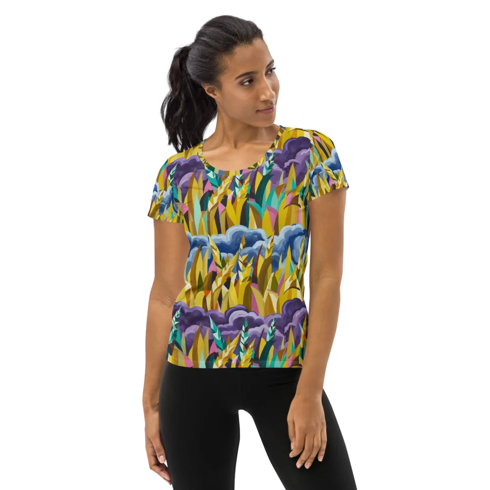 Thundergrass on Women's Athletic T-Shirt — Front