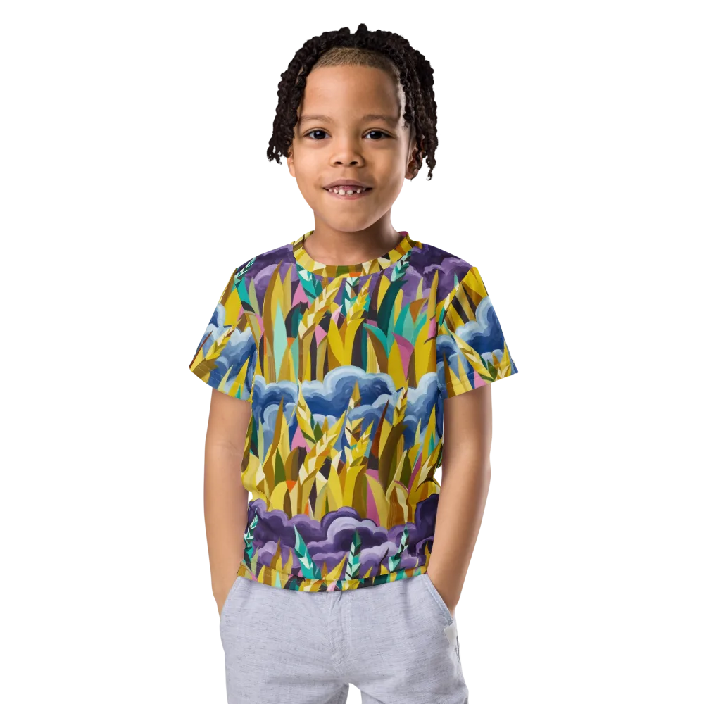 Thundergrass on Kids Crew Neck T-Shirt — Front