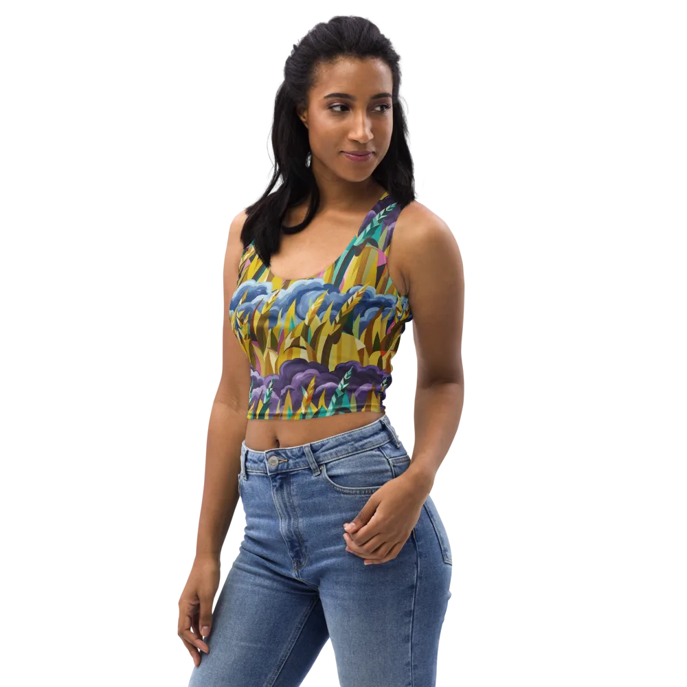 Thundergrass on Crop Top — Left Front