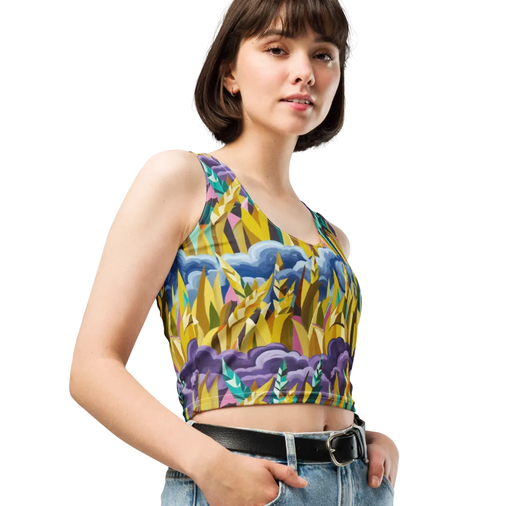 Thundergrass on Crop Top — Right Front