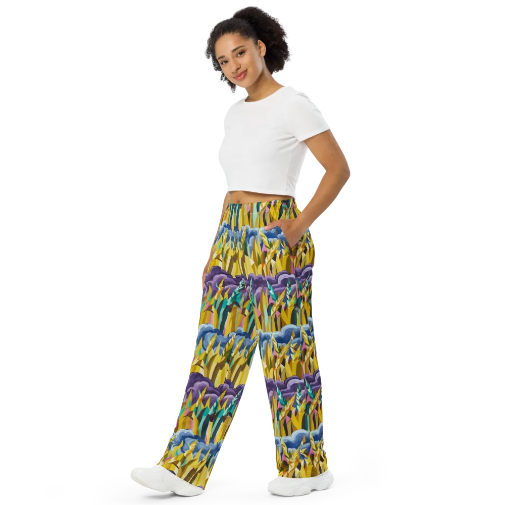 Thundergrass on Wide-Leg Pants — Left Front