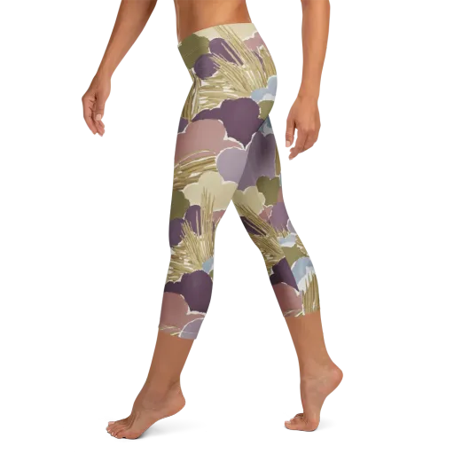 Harvest Reverie on a Capri Leggings