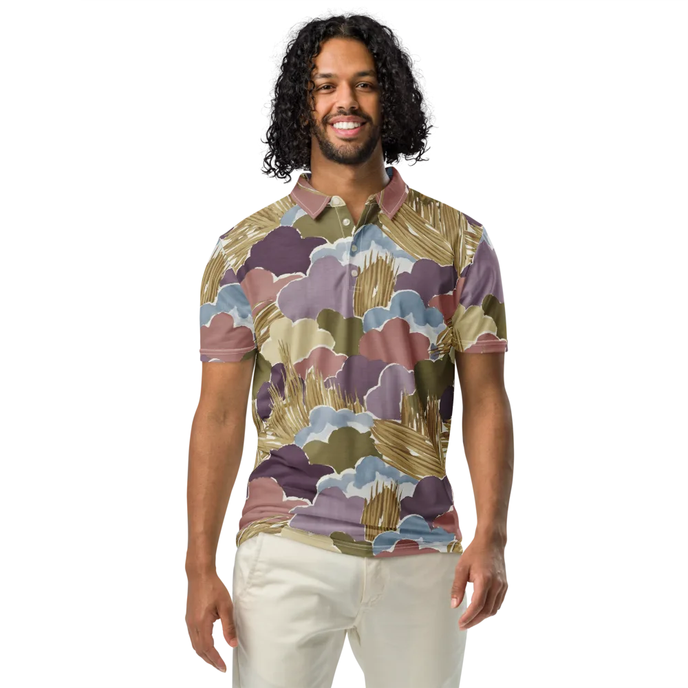 Harvest Reverie on Men's Slim Fit Polo Shirt — Front