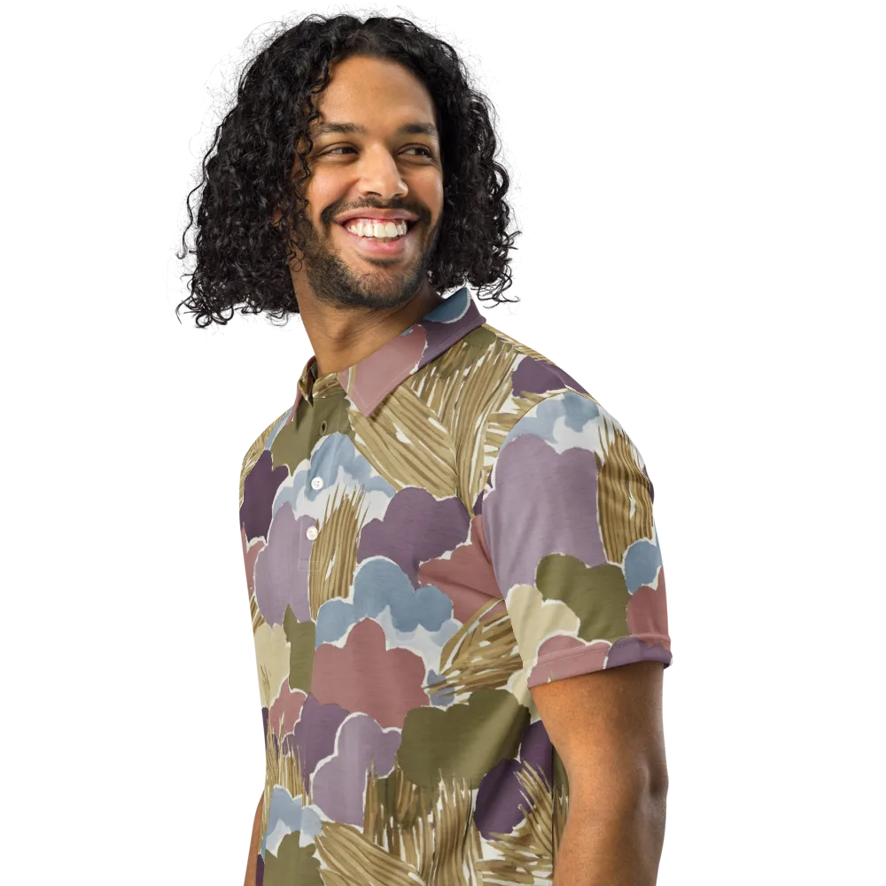Harvest Reverie on Men's Slim Fit Polo Shirt — Left Front