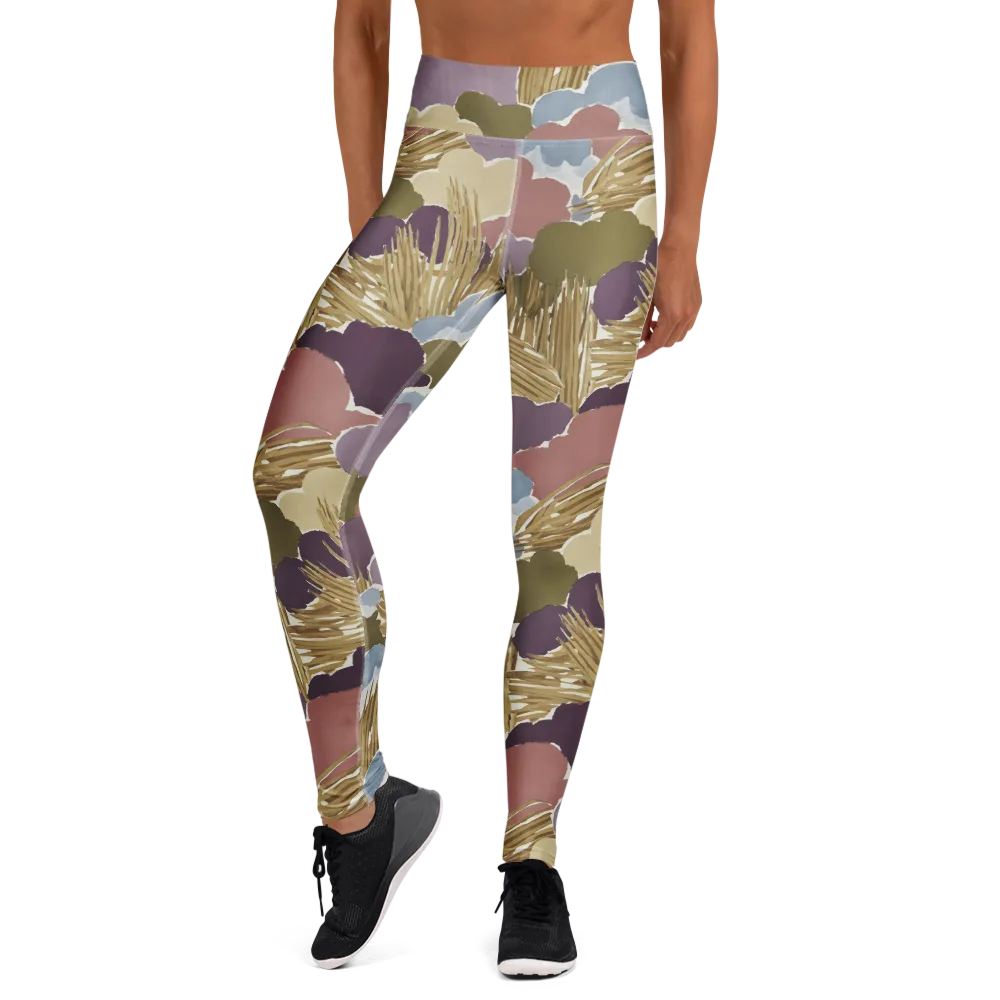Harvest Reverie on Yoga Leggings — Front