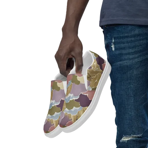 Harvest Reverie on a Men's Slip-On Canvas Shoes