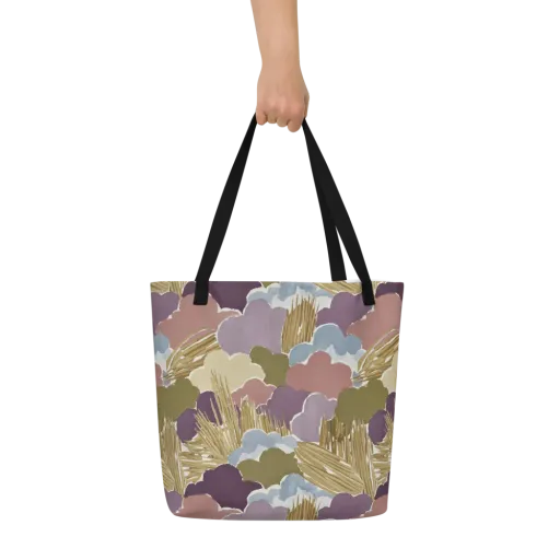 Harvest Reverie on a Large Tote Bag W/ Pocket