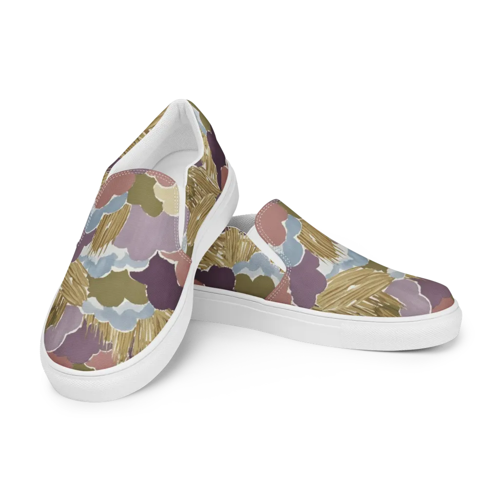 Harvest Reverie on Women's Slip-On Canvas Shoes — Left Front