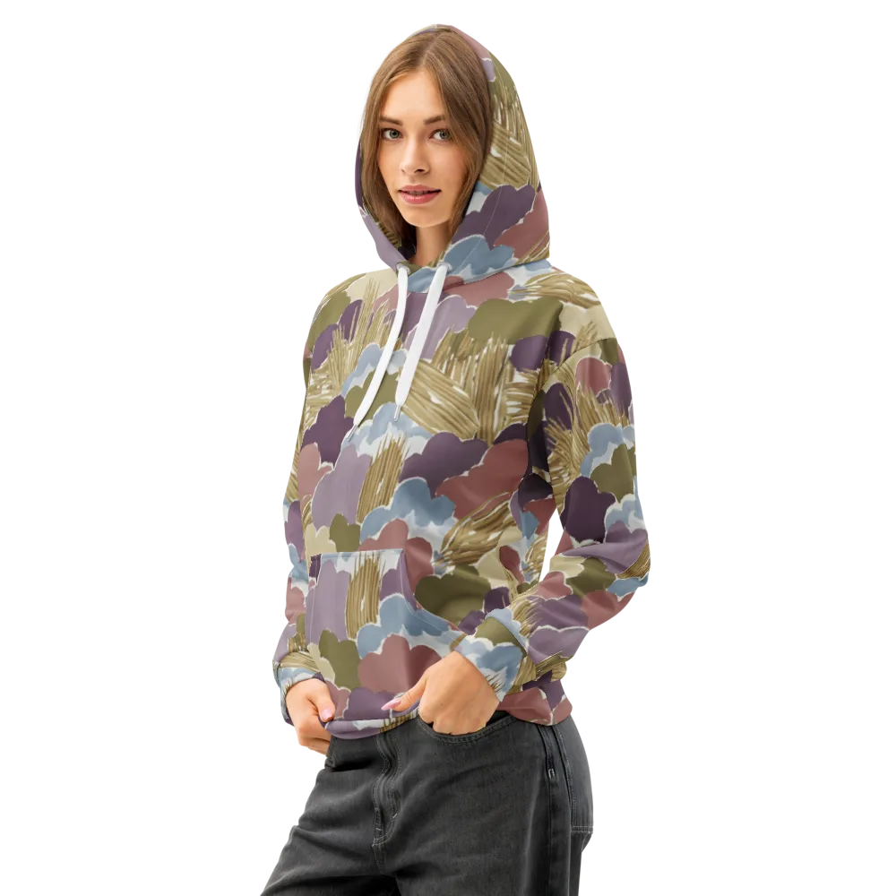 Harvest Reverie on Cotton Hoodie — Left Front