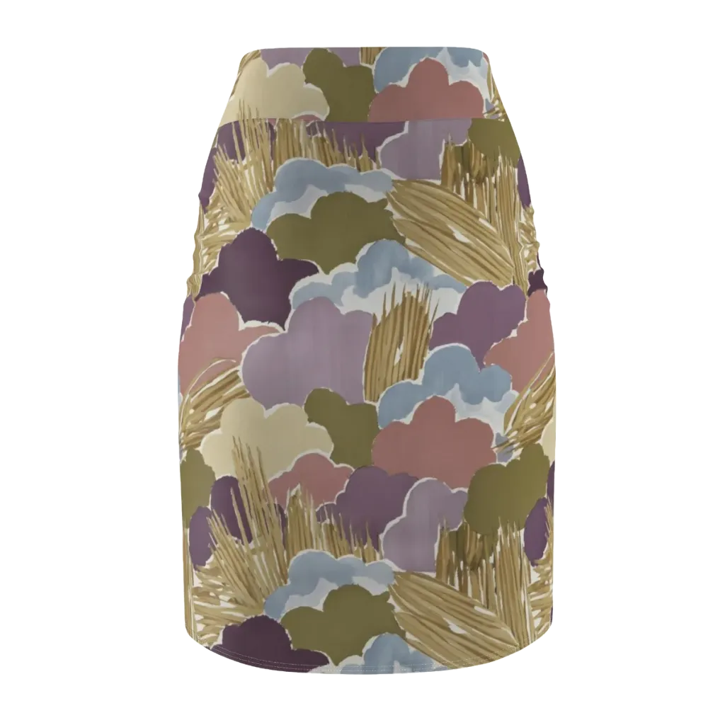 Harvest Reverie on Pencil Skirt — Back