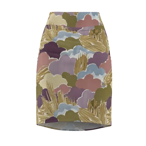 Harvest Reverie on a Pencil Skirt