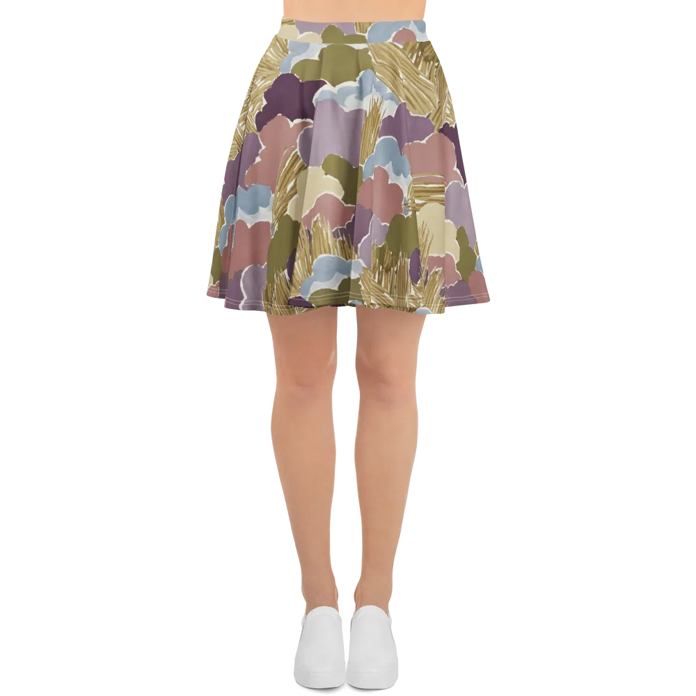 Harvest Reverie on Skater Skirt — Front