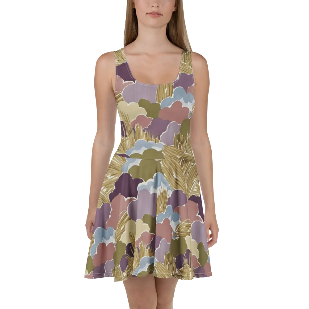 Harvest Reverie on Skater Dress — Front