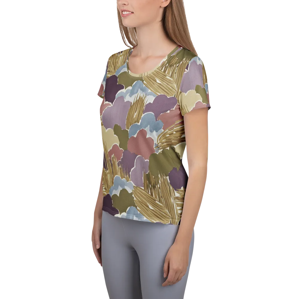 Harvest Reverie on Women's Athletic T-Shirt — Left