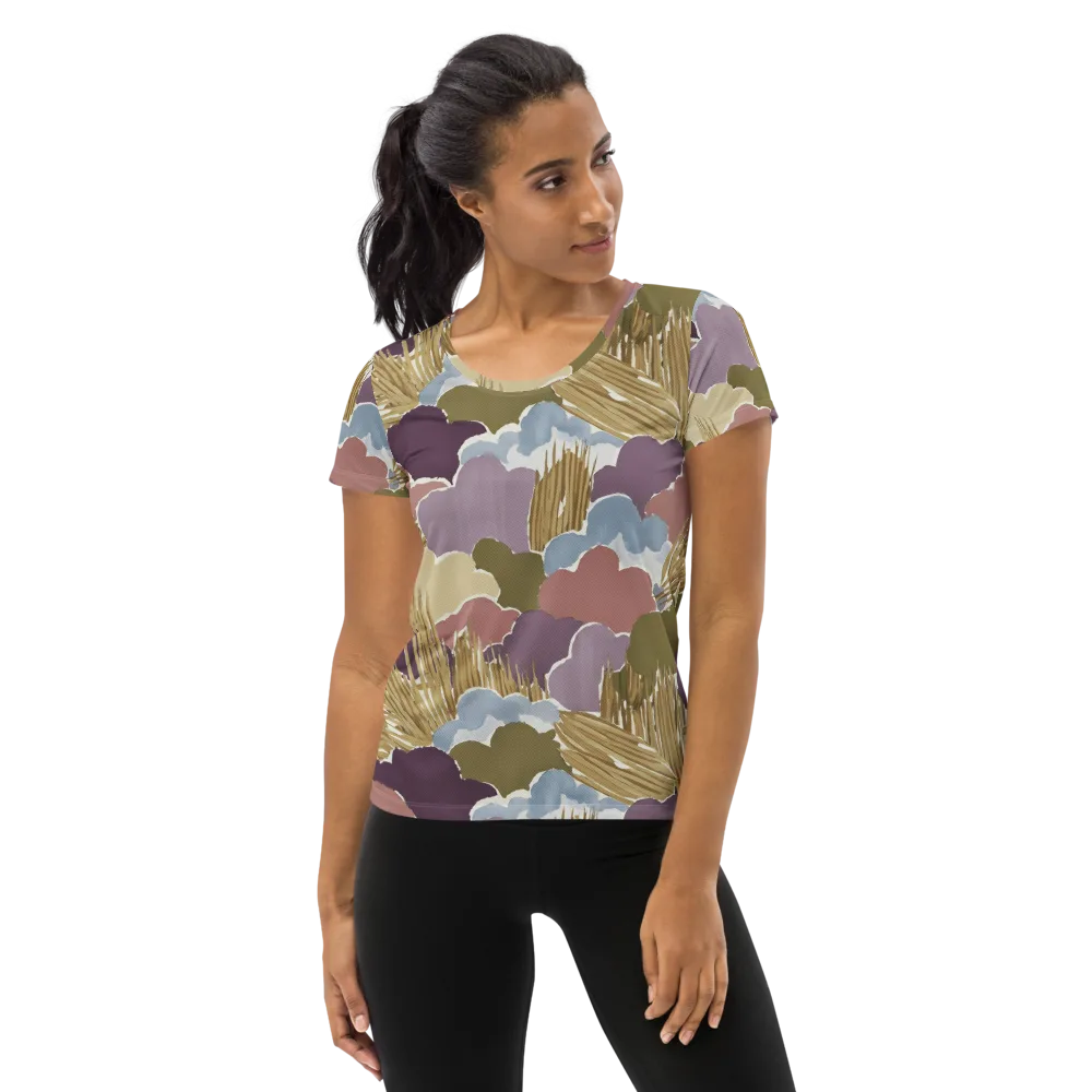 Harvest Reverie on Women's Athletic T-Shirt — Front