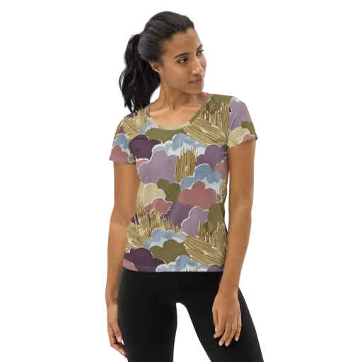 Harvest Reverie on a Women's Athletic T-Shirt
