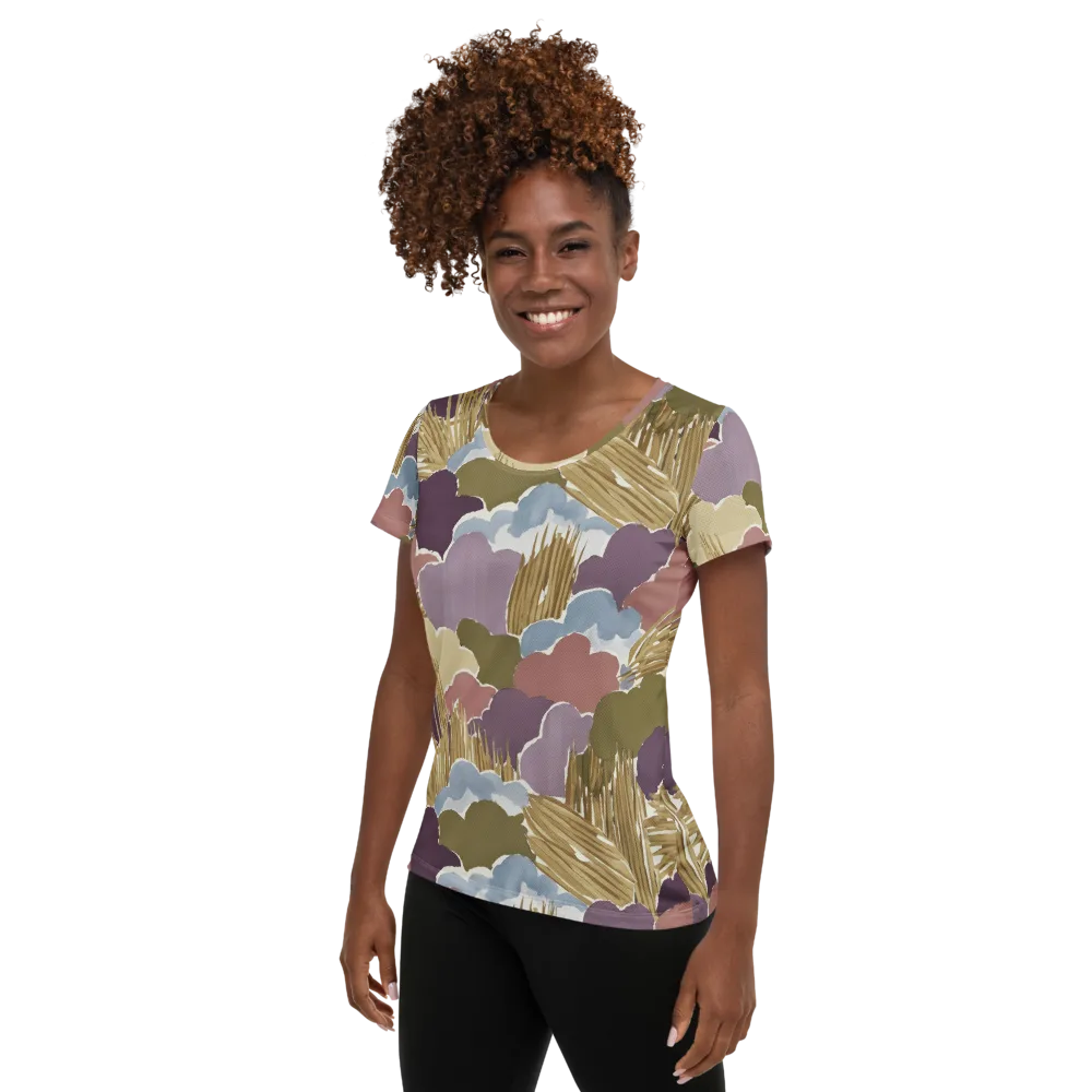 Harvest Reverie on Women's Athletic T-Shirt — Left