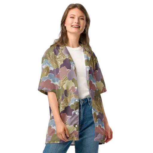 Harvest Reverie on a Button Shirt