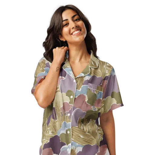 Harvest Reverie on a Women's Short Sleeve Pajama Top