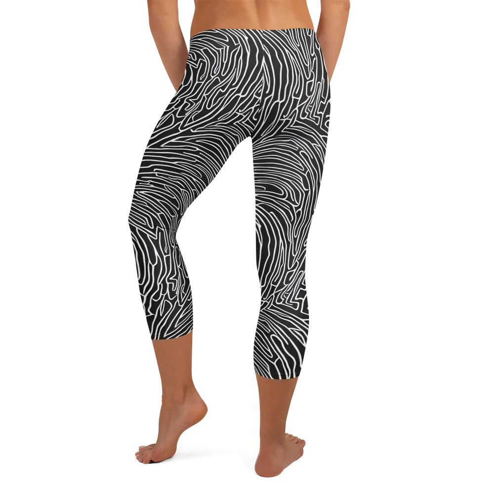 Acconci Waves on Capri Leggings — Back