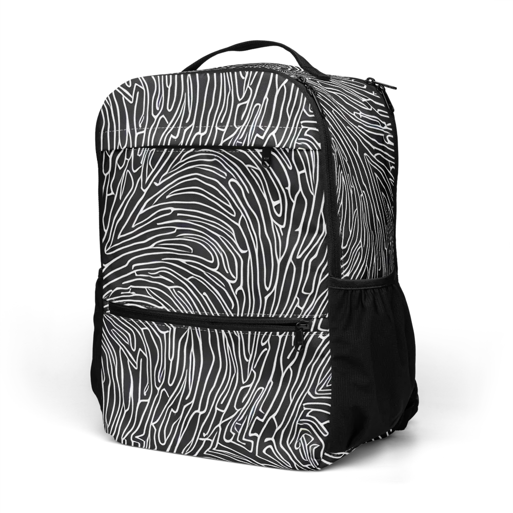 Acconci Waves on Utility Backpack — Left Front