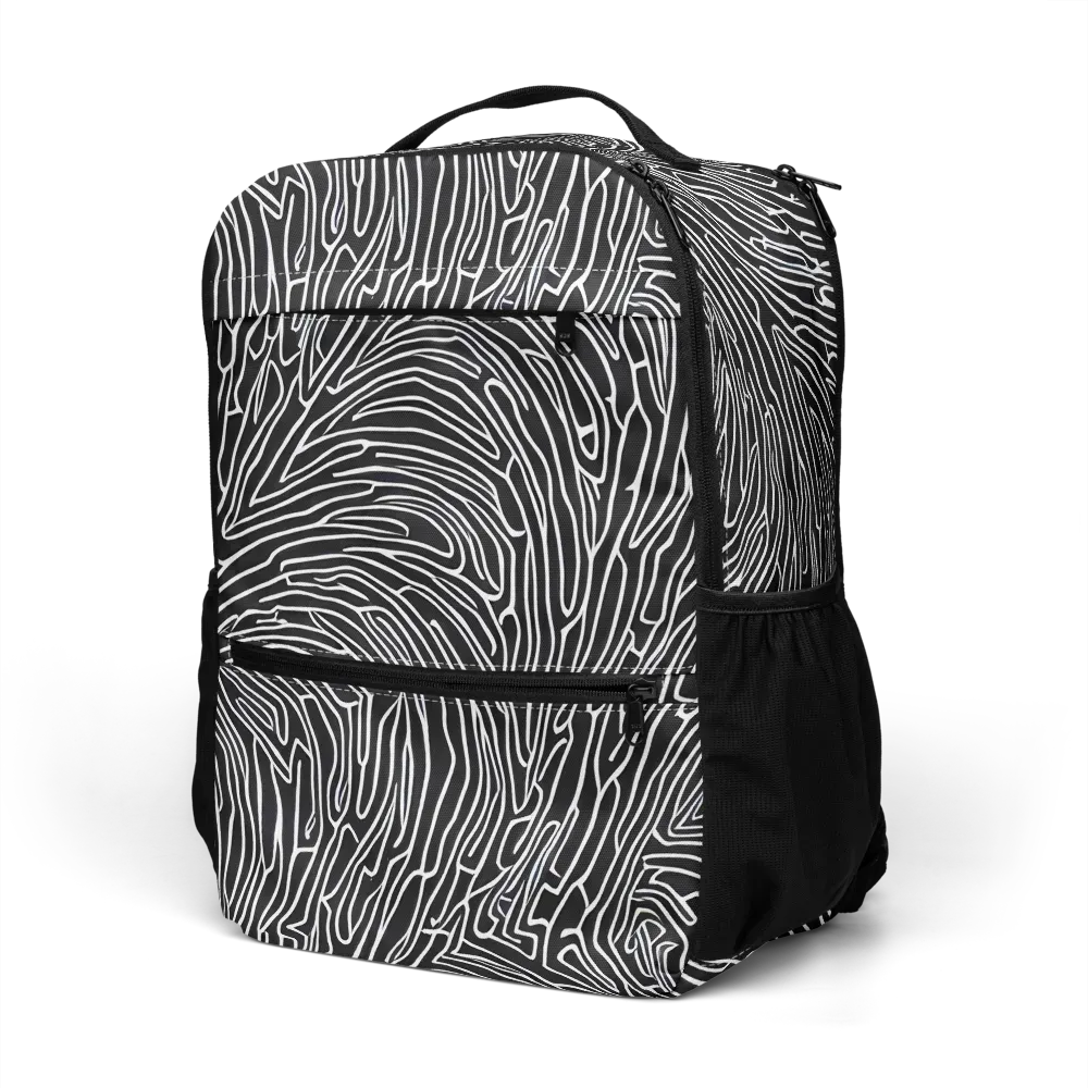 Acconci Waves on Utility Backpack — Left Front