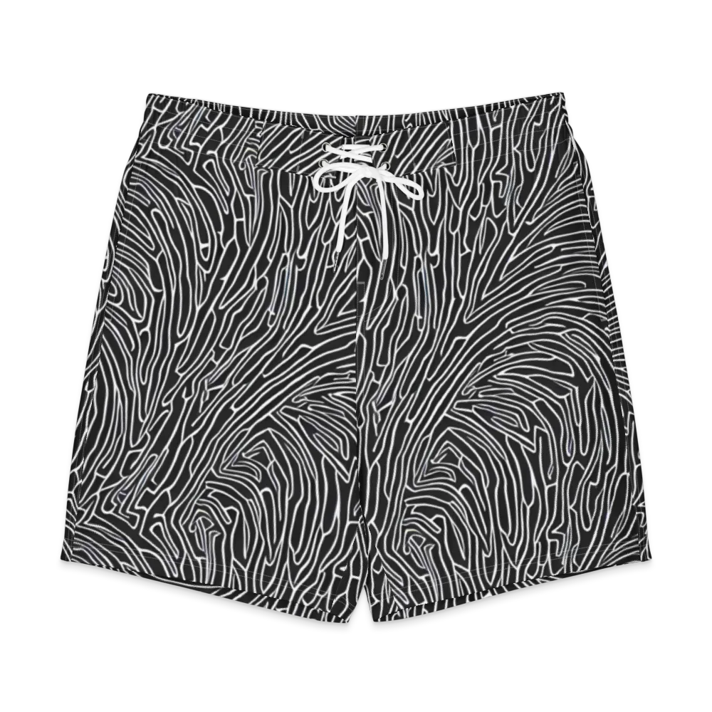 Acconci Waves on Men's Board Shorts — Front