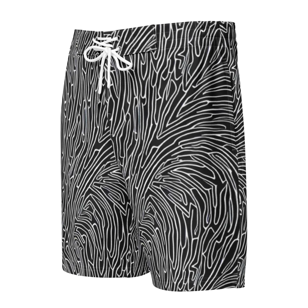 Acconci Waves on Men's Board Shorts — Front