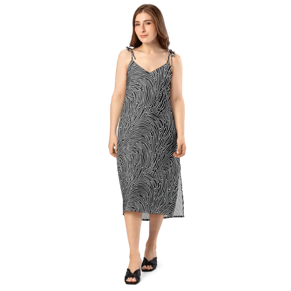 Acconci Waves on Slip Dress — Front