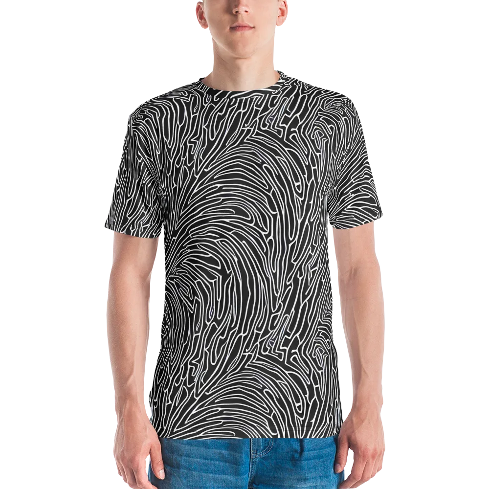 Acconci Waves on Men's Crew Neck T-Shirt — Front