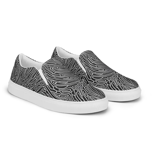 Acconci Waves on a Men's Slip-On Canvas Shoes