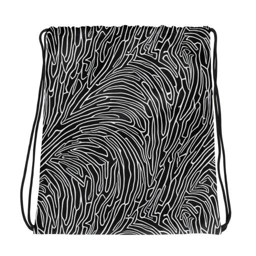 Acconci Waves on a Drawstring Bag