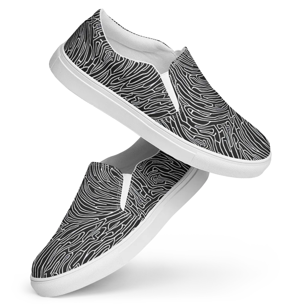 Acconci Waves on Women's Slip-On Canvas Shoes — Front